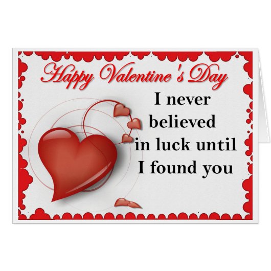 Happy Valentine's Day (Voorkant Horizontaal)