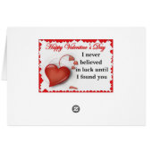 Happy Valentine's Day (Achterkant Horizontaal)