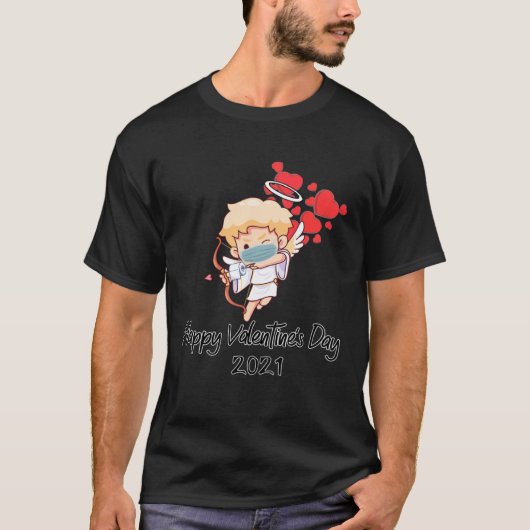 Happy Valentine's Day 2021 Cute Cupid Gift During  T-shirt (Voorkant)