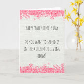 Happy Valentine's Day 2021 Quarantine Kaart (Gele Bloem)