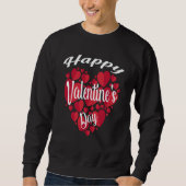 Happy Valentines Day 2022 Couples Matching Red Hea Trui (Voorkant)