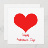 Happy Valentine's Day 2025 Custom Schattige Red He Feestdagenkaart (Voorkant / Achterkant)
