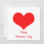 Happy Valentine's Day 2025 Custom Schattige Red He Feestdagenkaart (Voorkant)