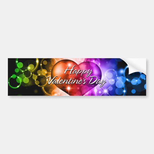 Happy Valentine's Day 5-Bumpersticker Bumpersticker (Voorkant)