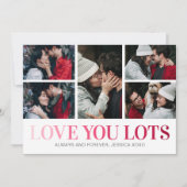 Happy Valentines Day 5 Foto Feestdagenkaart (Voorkant)