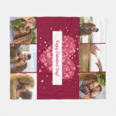 Happy Valentine's Day 6 Foto's Fleece Deken (Voorkant (Horizontaal))