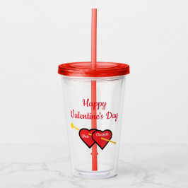 Happy Valentine's Day Acryl Drinkbeker