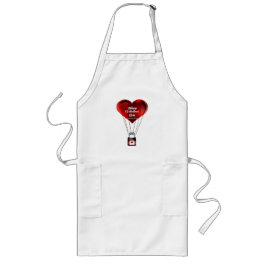 Happy Valentine's Day Apron Lang Schort