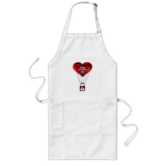 Happy Valentine's Day Apron Lang Schort (Voorkant)