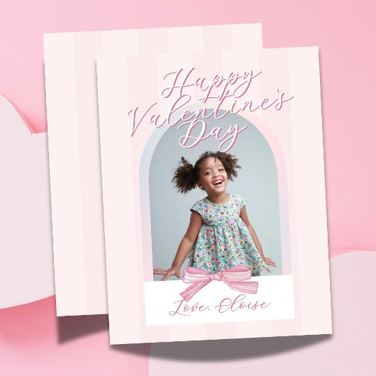 Happy Valentine's Day Arch Photo Bow Card Feestdagenkaart