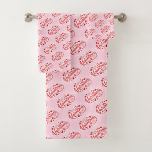 Happy Valentines Day Bad Handdoek