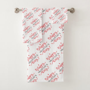Happy Valentines Day Bad Handdoek