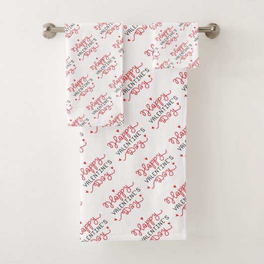 Happy Valentines Day Bad Handdoek (Insitu)