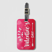 Happy Valentine's Day Bagagelabel (Voorkant (verticaal))