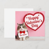 Happy Valentine's day - Be mine Feestdagenkaart (Voorkant / Achterkant)