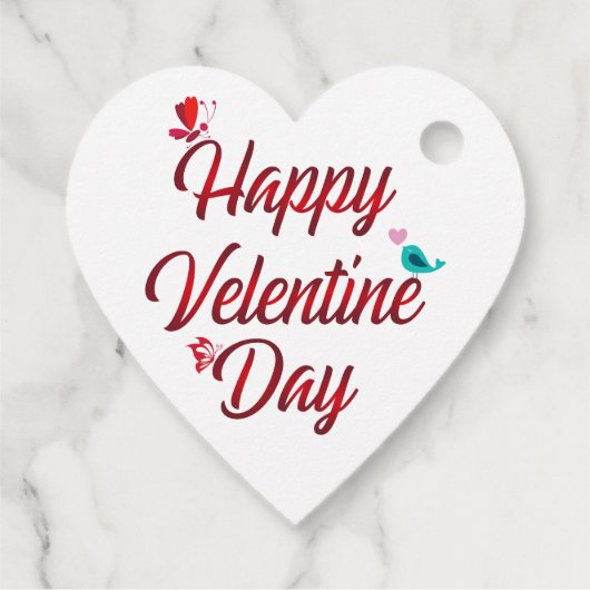 Happy Valentines Day Bedankjes Labels (Achterkant)