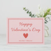 Happy Valentines Day Bedankkaart (Staand voorkant)