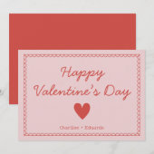 Happy Valentines Day Bedankkaart (Voorkant / Achterkant)