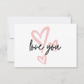 Happy Valentine's Day" Bedankkaart (Achterkant)