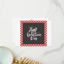 Happy Valentine's Day" Bedankkaart