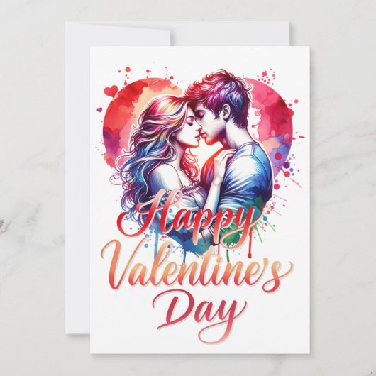 Happy Valentines Day Bedankkaart (Voorkant)