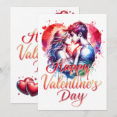 Happy Valentines Day Bedankkaart (Voorkant / Achterkant)
