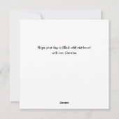 Happy Valentine's Day Bee-utiful Flat Card Feestdagenkaart (Achterkant)