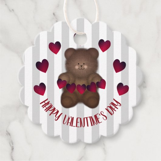 Happy Valentines Day Beer Bedankjes Labels (Voorkant)