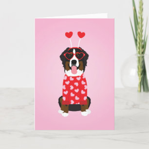 Happy Valentines Day Bernese Mountain Dog Feestdagen Kaart