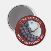 Happy Valentine's Day Best Daddy Schattige Dog Fot Magneet (Voorkant / Achterkant)