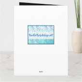 Happy Valentine's Day Black Ombre-fotokaart Kaart (Achterkant)