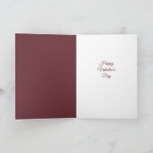 Happy Valentine's Day bloemen begraven een scriptk Kaart (Binnen)