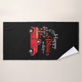 Happy Valentine's Day Boston Terrier Dog Badhanddoek (Badhanddoek)