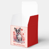 Happy Valentines Day Boston Terrier Dog Bedankdoosjes (Geopend)