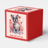 Happy Valentines Day Boston Terrier Dog Bedankdoosjes (Achterkant)