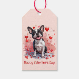Happy Valentines Day Boston Terrier Dog Cadeaulabel