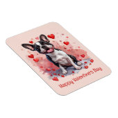 Happy Valentines Day Boston Terrier Dog Magneet (Rechterzijde)
