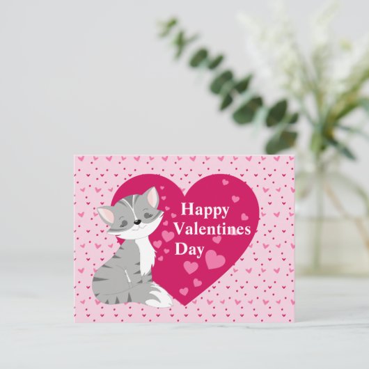 Happy Valentines Day Briefkaart (Staand voorkant)