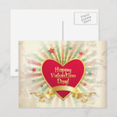 Happy Valentines Day briefkaart (Voorkant / Achterkant)