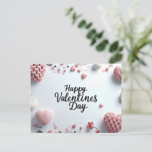 Happy Valentines Day Briefkaart (Staand voorkant)