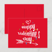 Happy Valentine's Day Briefkaart (Voorkant / Achterkant)