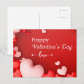 Happy Valentine's Day Briefkaart (Voorkant / Achterkant)