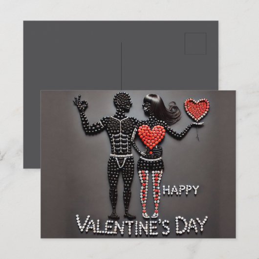 Happy Valentines Day Briefkaart (Voorkant / Achterkant)