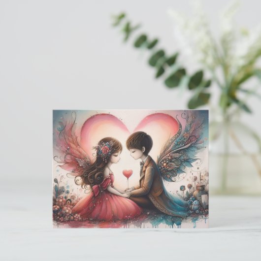 Happy Valentines Day Briefkaart (Staand voorkant)