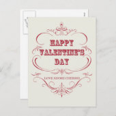  Happy Valentine's Day Briefkaart (Voorkant / Achterkant)