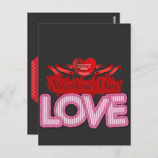 Happy Valentines Day Briefkaart (Voorkant / Achterkant)