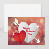 Happy Valentine's Day Briefkaart (Voorkant / Achterkant)