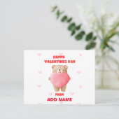 Happy Valentines Day Briefkaart (Staand voorkant)