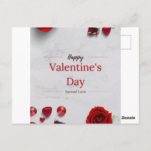 Happy Valentine's Day Briefkaart (Achterkant)