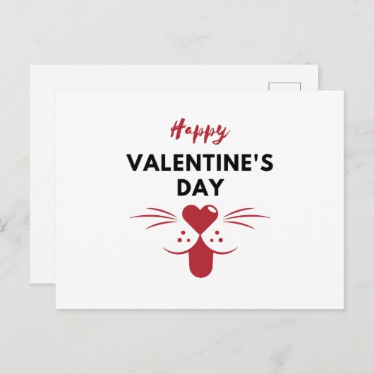 Happy Valentines Day Briefkaart (Voorkant / Achterkant)